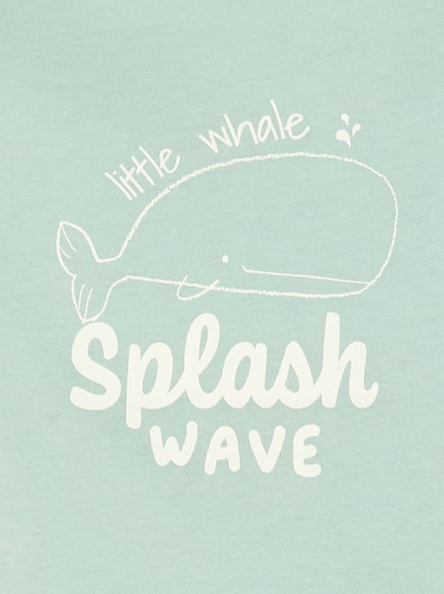 Conjunto de pijama camiseta + pantalón corto - 2 piezas - Kiabi