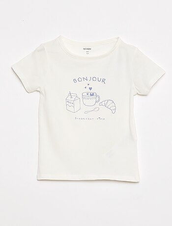 Conjunto de pijama camiseta + pantalón corto - 2 piezas