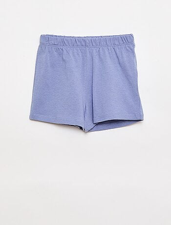 Conjunto de pijama camiseta + pantalón corto - 2 piezas