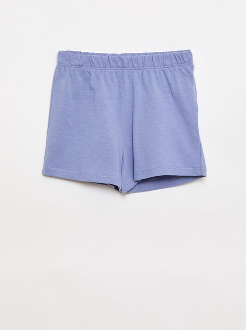 Conjunto de pijama camiseta + pantalón corto - 2 piezas - Kiabi