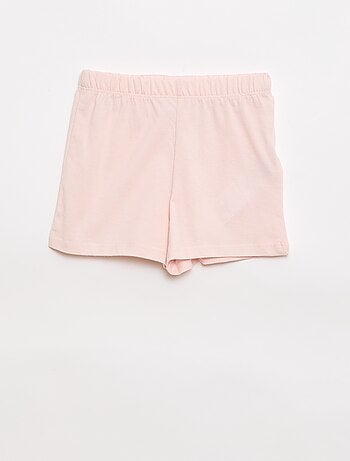 Conjunto de pijama camiseta + pantalón corto - 2 piezas