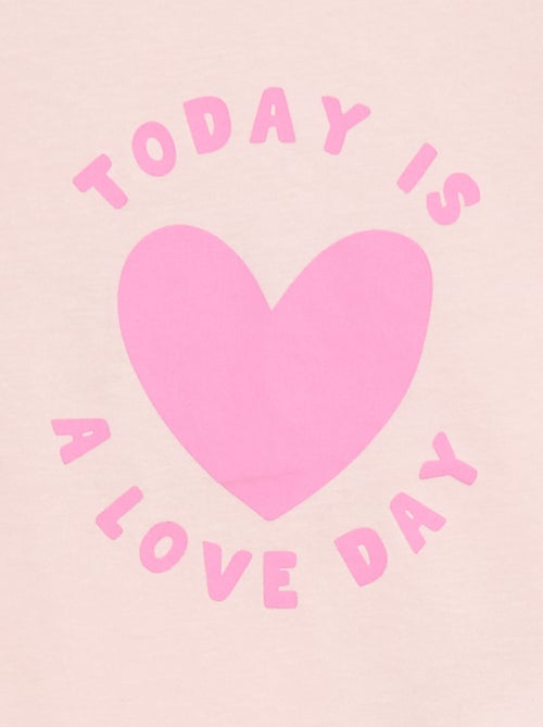 Conjunto de pijama camiseta + pantalón corto - 2 piezas - Kiabi