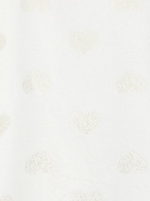 Conjunto de pijama camiseta + pantalón corto de polar - 2 piezas - Kiabi