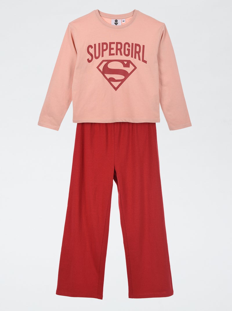 Conjunto de pijama camiseta + pantalón 'DC Comics' 'Supergirl' - 2 piezas Rosa - Kiabi