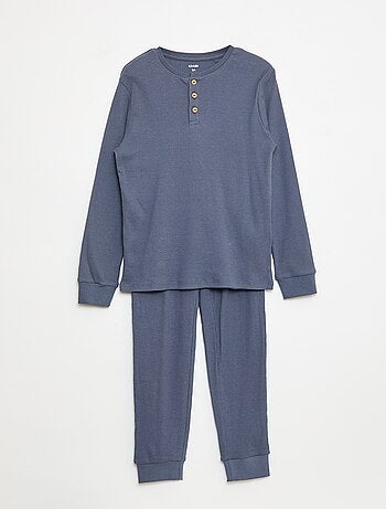 Conjunto de pijama camiseta + pantalón de canalé - 2 piezas
