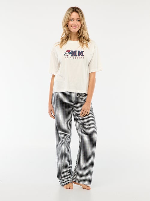 Conjunto de pijama camiseta + pantalón de popelina 'Angel' - 2 piezas - Kiabi