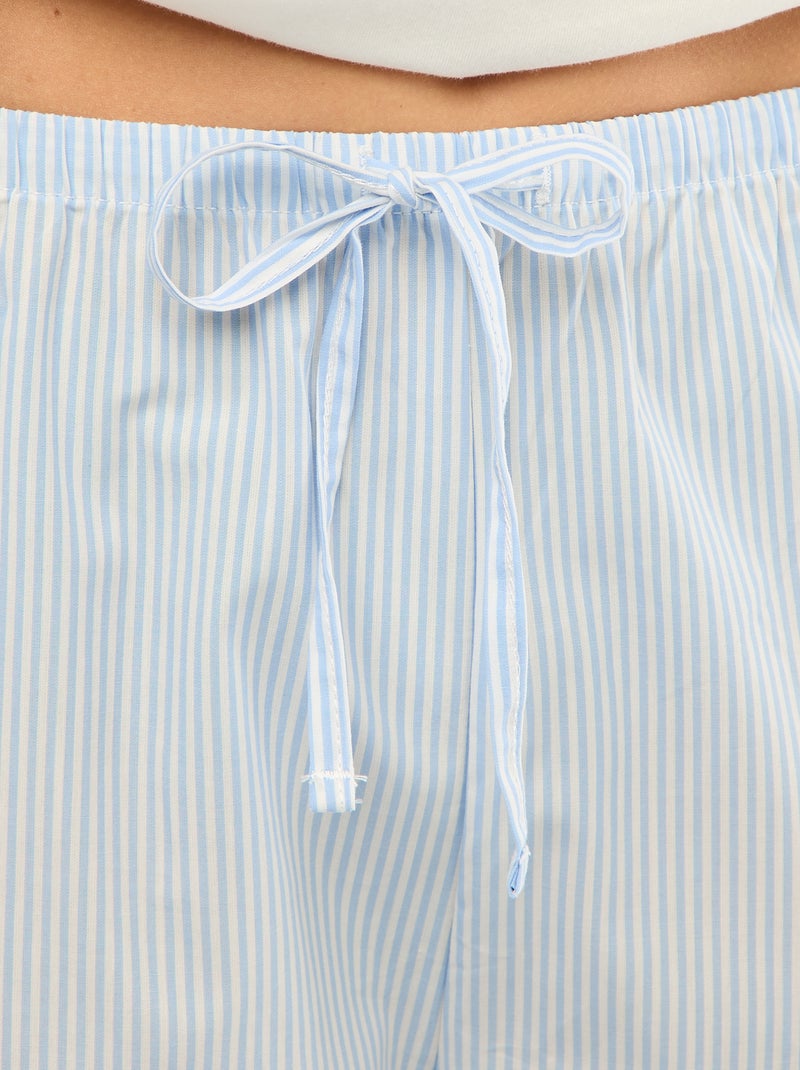 Conjunto de pijama camiseta + pantalón de popelina 'Angel' - 2 piezas Blanco - Kiabi