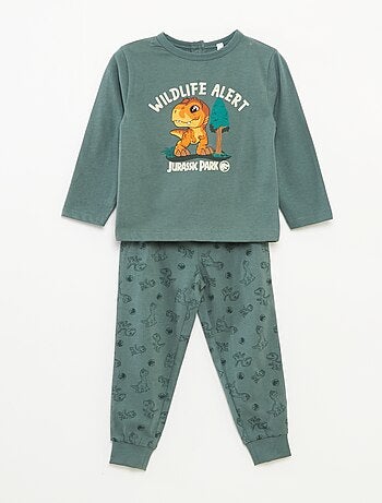 Conjunto de pijama camiseta + pantalón 'Jurassic Park' - 2 piezas