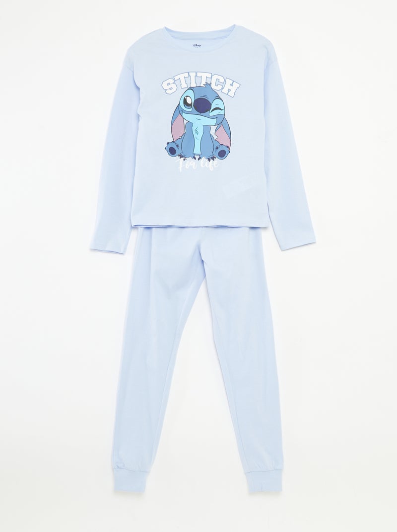 Conjunto de pijama camiseta + pantalón 'Stitch' 'Disney' Azul - Kiabi