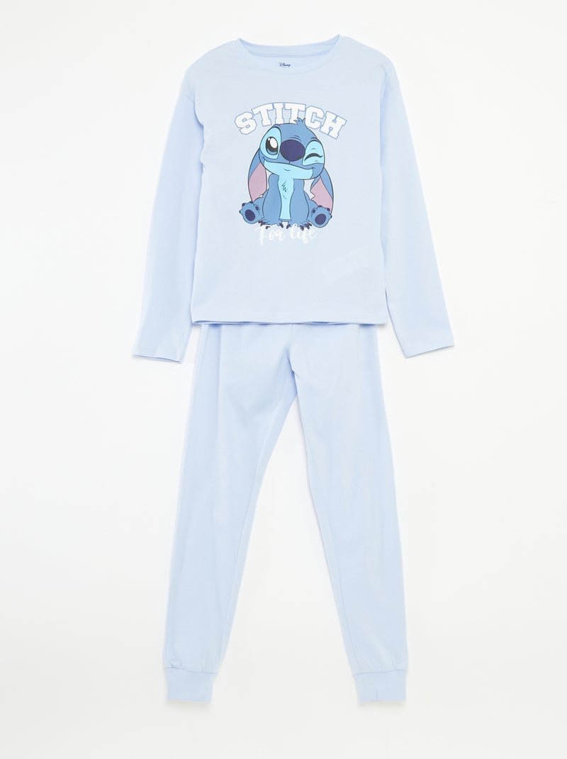 Conjunto de pijama camiseta + pantalón 'Stitch' 'Disney' Azul - Kiabi