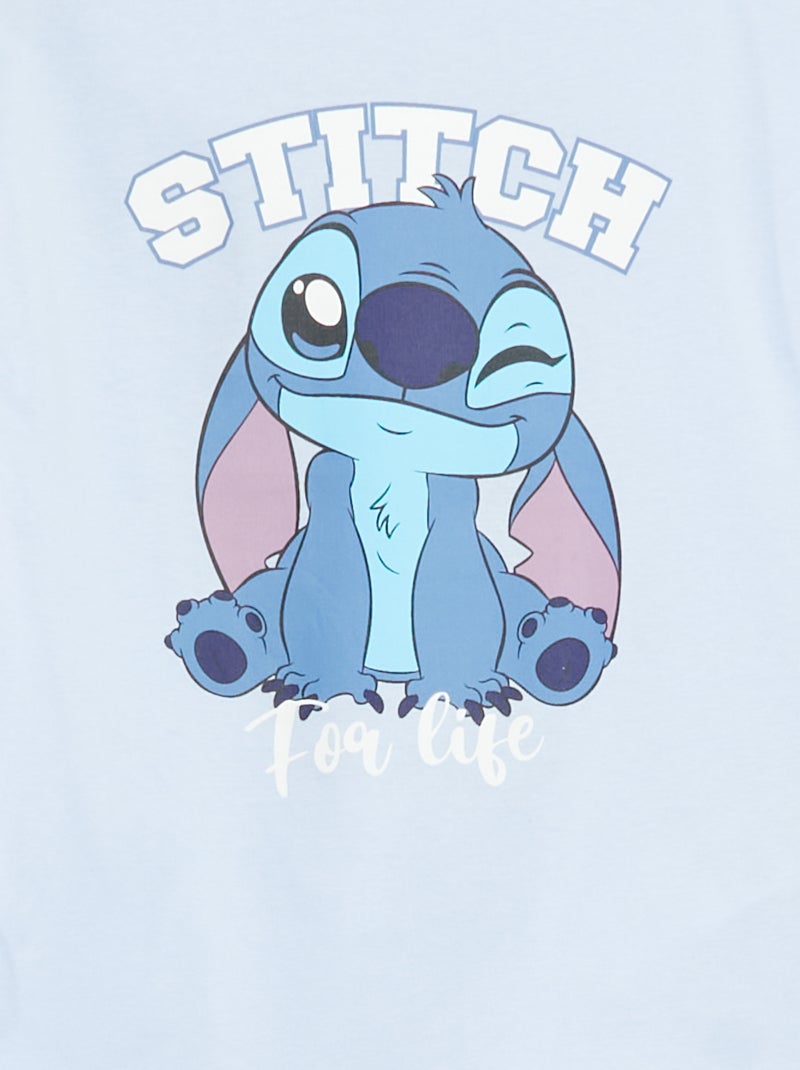 Conjunto de pijama camiseta + pantalón 'Stitch' 'Disney' Azul - Kiabi