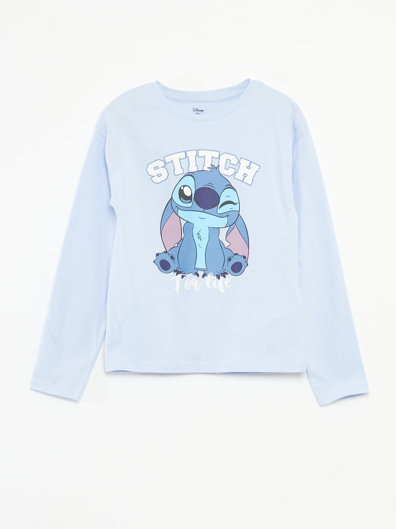 Conjunto de pijama camiseta + pantalón 'Stitch' 'Disney' Azul - Kiabi