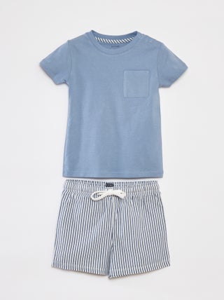 Conjunto de pijama camiseta + short - 2 piezas