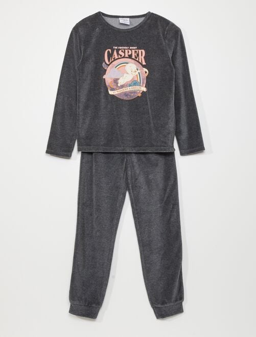 Conjunto de pijama 'Casper' de terciopelo - 2 piezas - Halloween - Kiabi