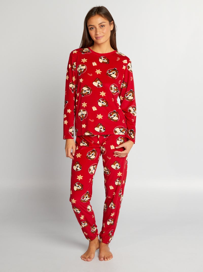 Conjunto de pijama 'Chip y Chop'  - 2 piezas ROJO - Kiabi