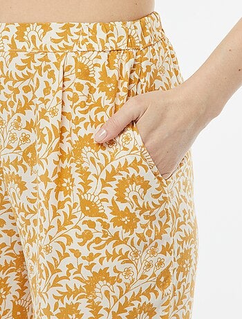 Conjunto de pijama con blusa + pantalón estampado