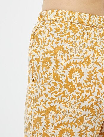 Conjunto de pijama con blusa + pantalón estampado