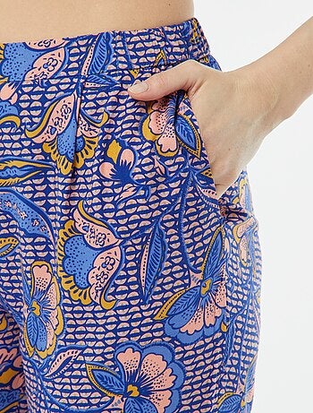 Conjunto de pijama con blusa + pantalón estampado