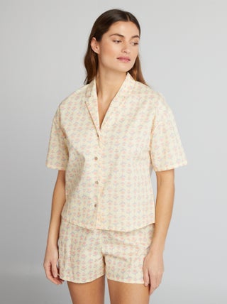 Conjunto de pijama con camisa + short