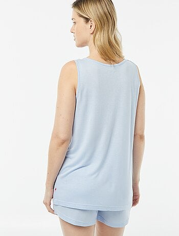 Conjunto de pijama con camiseta de tirantes + pantalón corto 'Dodo'