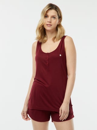 Conjunto de pijama con camiseta de tirantes + pantalón corto 'Dodo'