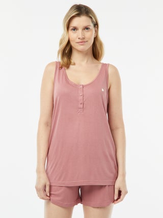 Conjunto de pijama con camiseta de tirantes + pantalón corto 'Dodo'