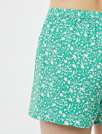 Conjunto de pijama con camiseta de tirantes + pantalón corto estampado