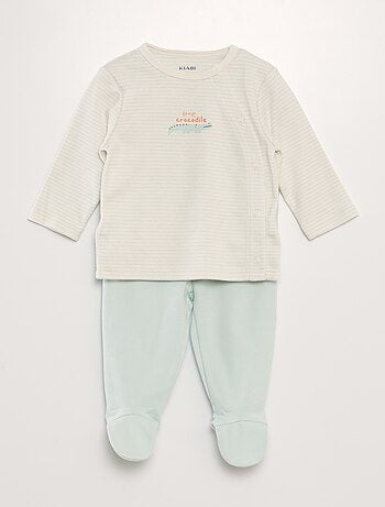 Conjunto de pijama con camiseta + pantalón - 2 piezas
