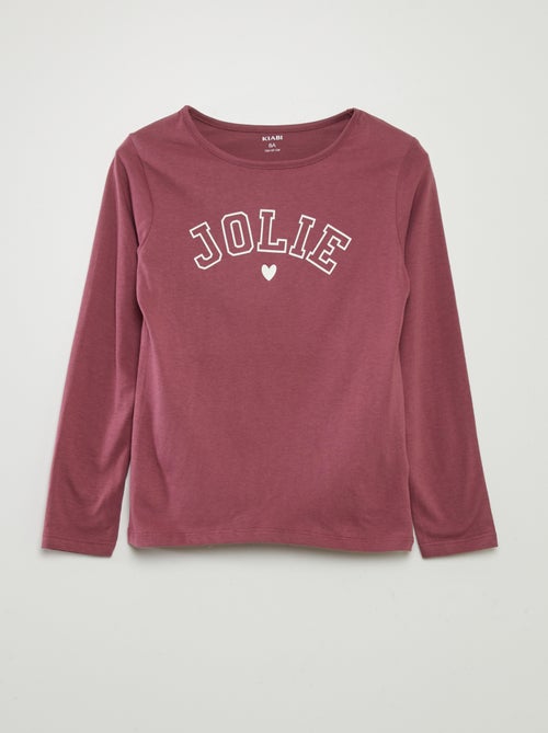 Conjunto de pijama con camiseta + pantalón - 2 piezas - Kiabi