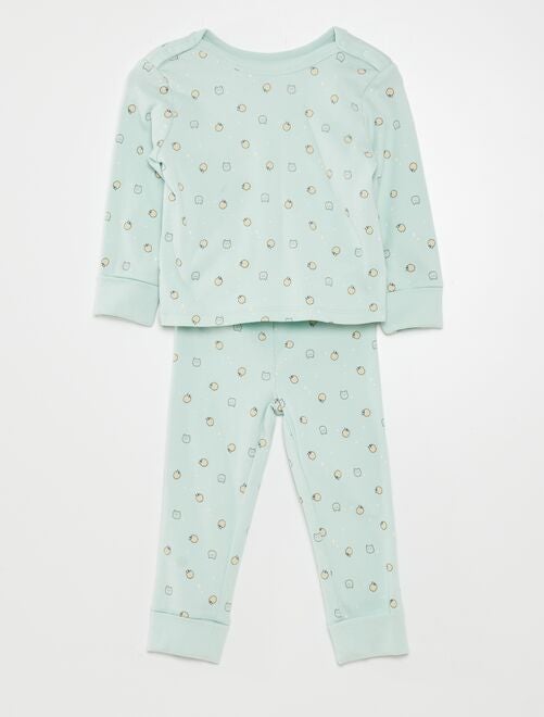 Conjunto de pijama con camiseta + pantalón - 2 piezas - Kiabi
