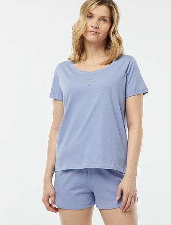 Conjunto de pijama con camiseta + pantalón corto 'Dodo'