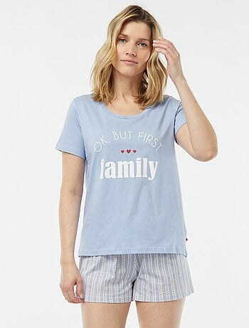 Conjunto de pijama con camiseta + pantalón corto 'Dodo'