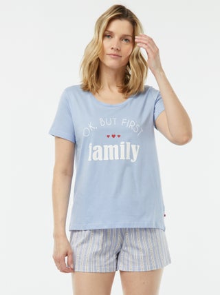 Conjunto de pijama con camiseta + pantalón corto 'Dodo'
