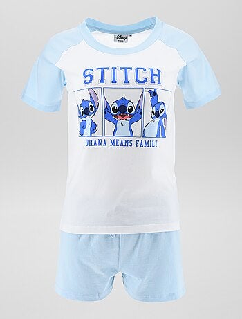 Conjunto de pijama con camiseta + pantalón corto 'Stitch' - 2 piezas
