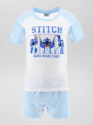 Conjunto de pijama con camiseta + pantalón corto 'Stitch' - 2 piezas