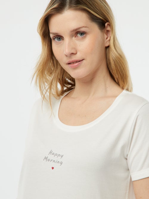 Conjunto de pijama con camiseta + pantalón 'Dodo' - Kiabi