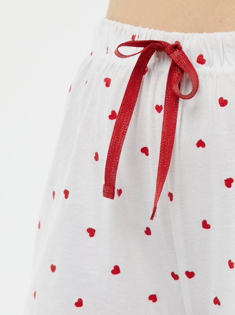 Conjunto de pijama con camiseta + pantalón 'Dodo' ROJO - Kiabi