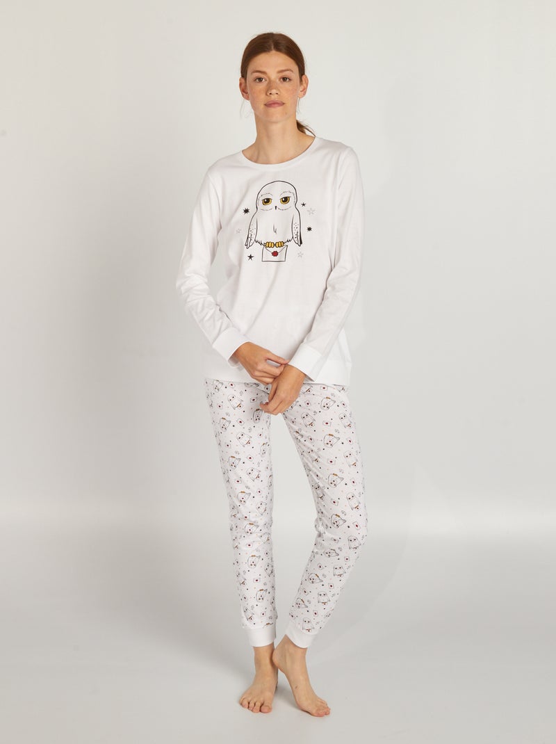 Conjunto de pijama con camiseta + pantalón 'Harry Potter' - 2 piezas BLANCO - Kiabi