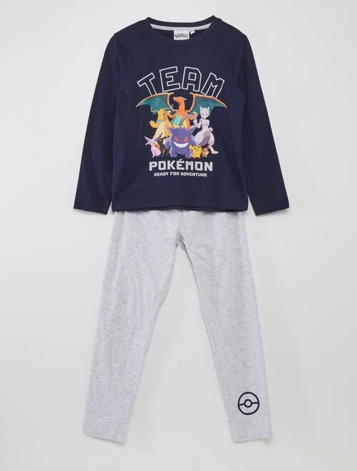 Conjunto de pijama con camiseta + pantalón 'Pokémon' - 2 piezas - Kiabi