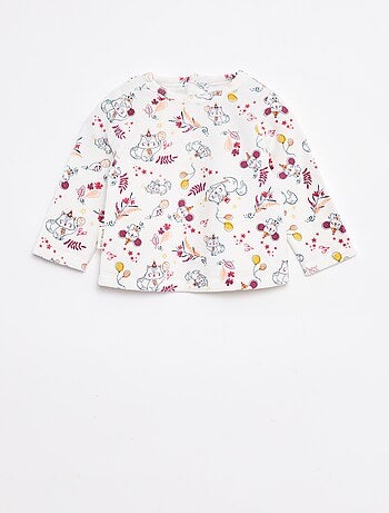 Conjunto de pijama con camiseta + pantalón polar - 2 piezas