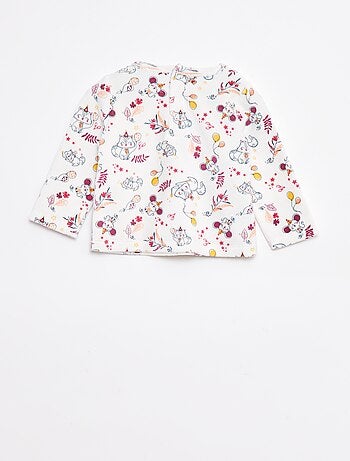 Conjunto de pijama con camiseta + pantalón polar - 2 piezas