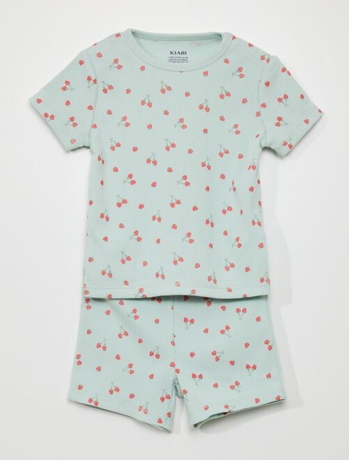 Conjunto de pijama con camiseta + short  - 2 piezas - Kiabi
