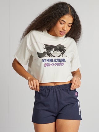 Conjunto de pijama con camiseta + short 'My Hero Academia' - 2 piezas