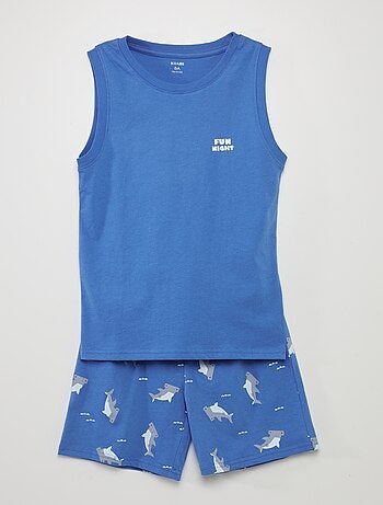 Conjunto de pijama con camiseta + short 'tiburón'