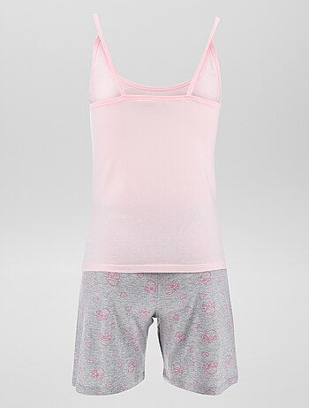 Conjunto de pijama con camiseta sin mangas + pantalón corto 'Minnie' - 2 piezas