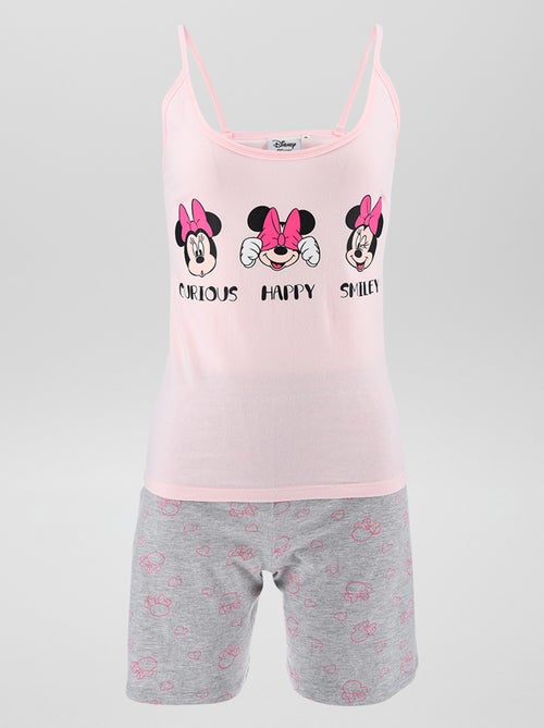 Conjunto de pijama con camiseta sin mangas + pantalón corto 'Minnie' - 2 piezas - Kiabi
