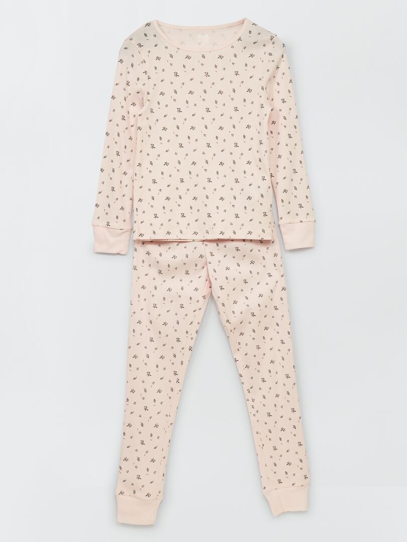 Conjunto de pijama con estampado  - 2 piezas ROSA - Kiabi