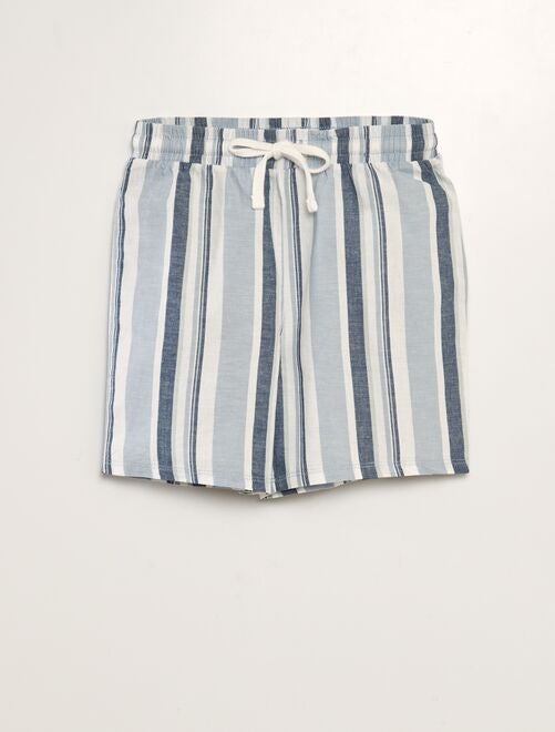 Conjunto de pijama con pantalón corto + camiseta - 2 piezas - Kiabi