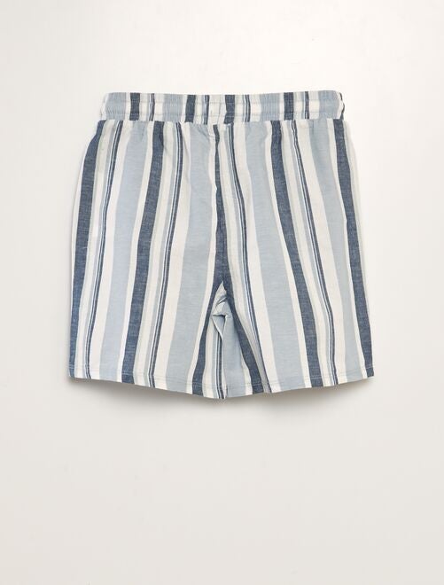 Conjunto de pijama con pantalón corto + camiseta - 2 piezas - Kiabi