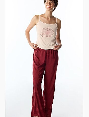 Conjunto de pijama con pantalón floral orquidea penti